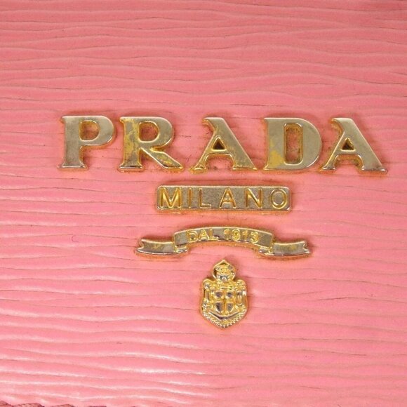 032190AR (K2) Prada Wallet Long Pink Leather - Picture 14 of 16